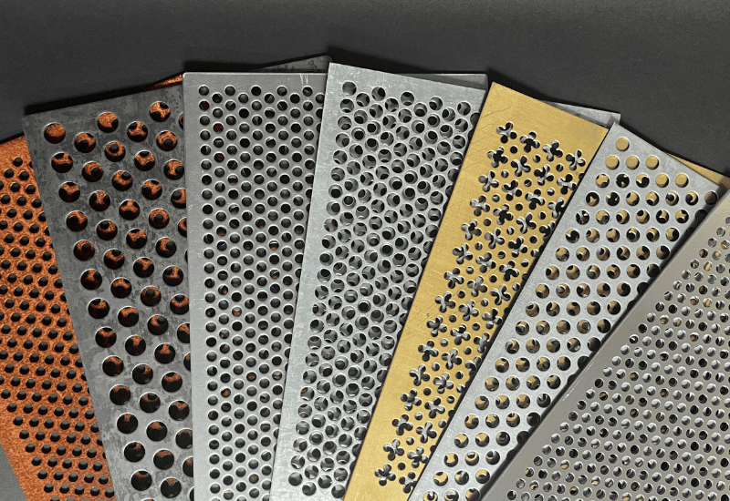 Perforated Materials Perforated metal in different material types