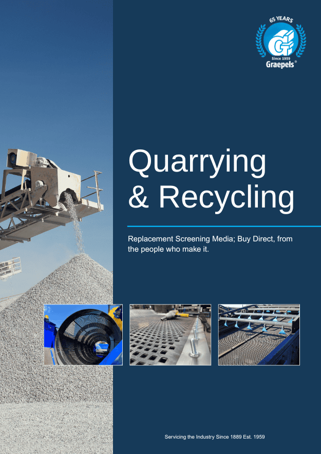 Replacement screening media Quarrying and Recycling Catalogue